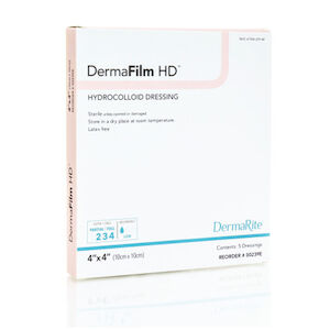 4 Inch x 4 Inch, High Density Hydrocolloid Dressing | Preferred Medical