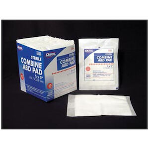 5 Inch x 9 Inch, Combine ABD Pads, Sterile | Preferred Medical 5 Inch x 9 Inch, Combine ABD Pads, Sterile | Preferred Medical